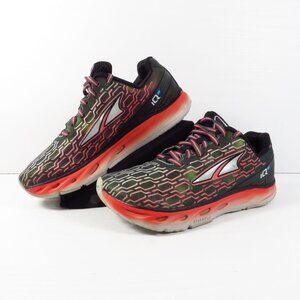 Altra IQ Running Shoes Women's Sz 8 Black Coral Pink Green A2643-1 Low Top